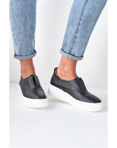 Кожаные спортивные кроссовки на толстой платформе на танкетке Signature Forever Comfort, черный Next