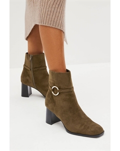 Ботильоны Forever Comfort на высоком каблуке с квадратным носком, зеленый Next