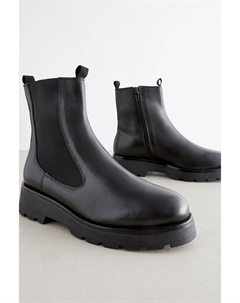 Кожаные ботинки челси Forever Comfort на толстой подошве, черный Next