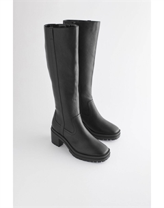 Ботинки Forever Comfort на толстом каблуке и толстой подошве, черный Next