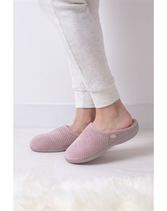 Isotoner Popcorn женские тапочки с открытым носком из махровой ткани, розовый Totes