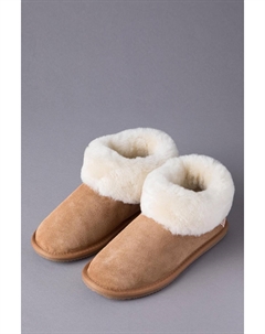 Женские тапочки Lakeland из овчины, коричневый Lakeland leather