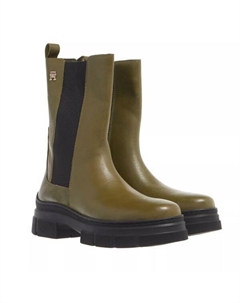 Ботинки essential leather chelsea boot putting, зеленый Tommy hilfiger