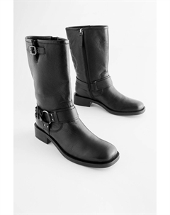 Байкерские ботинки миди Forever Comfort Gaucho, черный Next