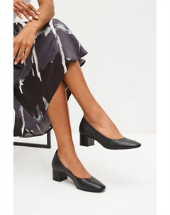 Кожаные туфли Forever Comfort на невысоком каблуке, черный Next