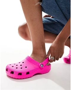 Классические сабо Cross в розовом цвете Crocs