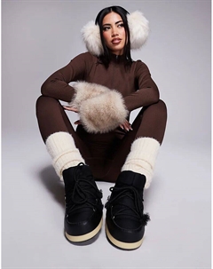 Туфли Moonboot EVX черного цвета Moon boot