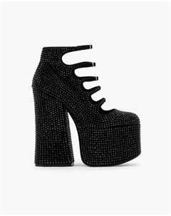 Ботильоны Kiki со стразами, черный/черный Marc jacobs