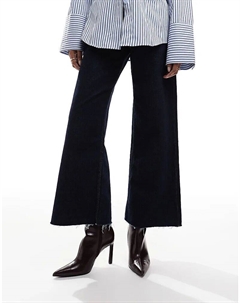 Сапоги на каблуке с острым носком глубокого бордового цвета Pull & bear