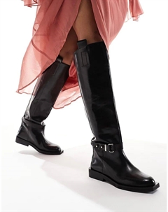Сапоги для верховой езды ASOS EDITION из высококачественной кожи черного цвета Asos design
