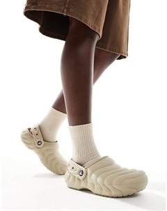 Классические сабо с подкладкой, серого цвета Crocs