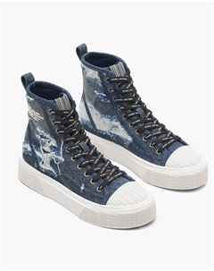 Высокие кроссовки Rip And Repair Denim, цвет Punk Indigo Marc jacobs