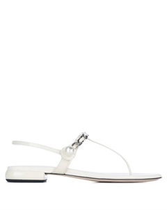 Сандалии с цепочкой, белый Miu miu