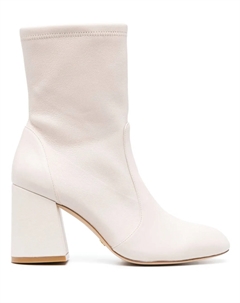 Ботильоны на блочном каблуке, нейтральный Stuart weitzman