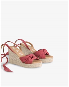 Босоножки Hamptons на танкетке Manebì, красный Manebi