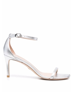 Босоножки с открытым носком, серебряный Stuart weitzman