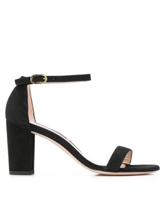 Босоножки на устойчивом каблуке, черный Stuart weitzman