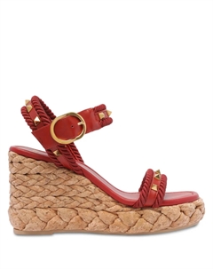 Эспадрильи Rockstud с декором, красный Valentino garavani