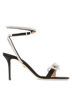 Сандалии из кожи 107 мм, черный Mach & mach