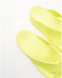 Шлепанцы Getaway на платформе ярко-зеленого цвета Crocs