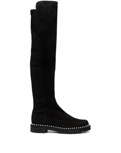 Ботфорты с бусинами, черный Stuart weitzman
