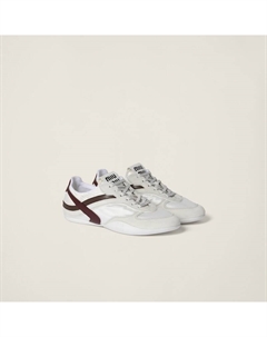 Кроссовки для занятий спортом из технической ткани и замши, мультиколор Miu miu