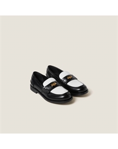 Кожаные мокасины, мультиколор Miu miu