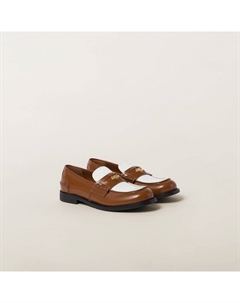 Кожаные мокасины, мультиколор Miu miu