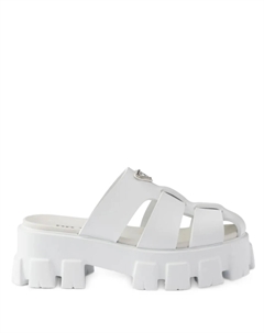 Мюли Monolith, белый Prada