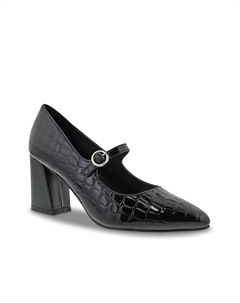 Туфли Vex Pump, черные с крокодиловым принтом Bellini