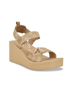 Сандалии Daysa на танкетке, светло-натуральный цвет Guess