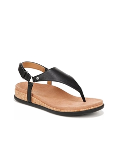 Сандалии на танкетке Kirra II, черные Vionic