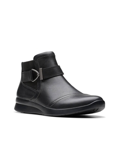 Ботинки женские Ellowyn с пряжкой, черный Clarks