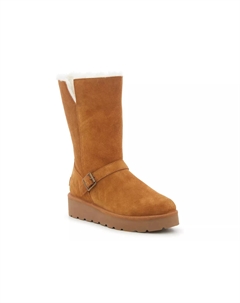 Женские ботинки UGG Kelissa высокие с мехом, каштановый Koolaburra by ugg