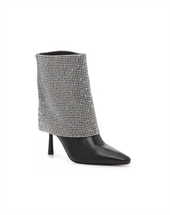 Ботильоны женские Blitzee Foldover со стразами, черные Steve madden