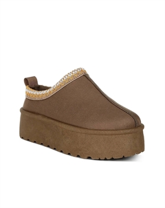 Тапочки на платформе Struter, шоколадно-коричневые London rag