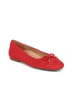 Туфли Klara Flat, красная замша Vionic