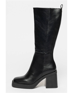 Сапоги из экокожи на массивном каблуке, черный Gioseppo