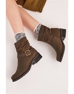 Ботильоны Forever Comfort с пряжкой, коричневый Next