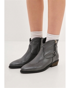 Ковбойские/байкерские ботильоны, цвет dark grey Cesare gaspari