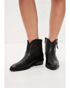 Ковбойские/байкерские ботильоны, цвет black Cesare gaspari