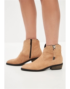 Ковбойские/байкерские ботильоны, цвет brown Cesare gaspari