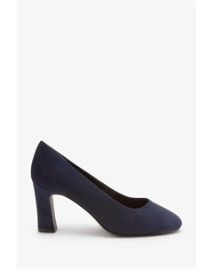 Туфли-лодочки Forever Comfort с острым носком и блочным каблуком, синий Next