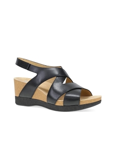 Сандалии на танкетке Shyla, черные Dansko