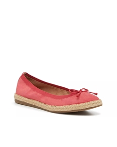Келли и Кэти Кэти эспадрильи на плоской подошве, ткань клубнично-красного цвета Kelly & katie