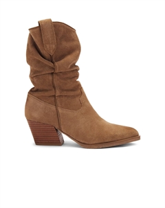 Сапоги женские на каблуке, коричневый Steve madden