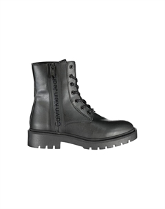 Шикарные черные ботильоны со шнурками и молнией Calvin klein