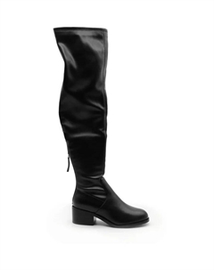 Кожаные сапоги до колена, черный Steve madden