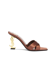 Сандалии-мюли Opyum, цвет Manioc Brown Saint laurent