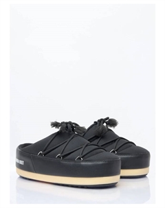 Туфли-Мюли из нейлона на шнуровке с логотипом, черный Moon boot